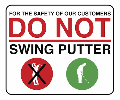 DO NOT SWING PUTTER.500.w